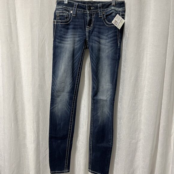 Miss Me Select Signature Skinny Stretch Jean Size 26 - Picture 2 of 9